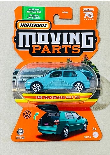 Volkswagen golf mk matchbox moving parts
