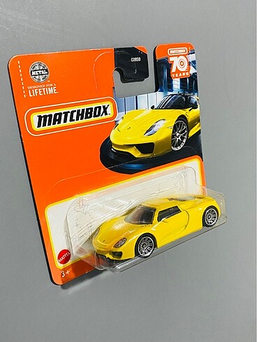 xs Beden sarı Renk Porsche 918 spyder matchbox