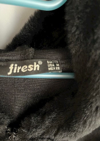 Siyah Deri Kürklü Midi Kadın Kapşonlu - Görsel 2