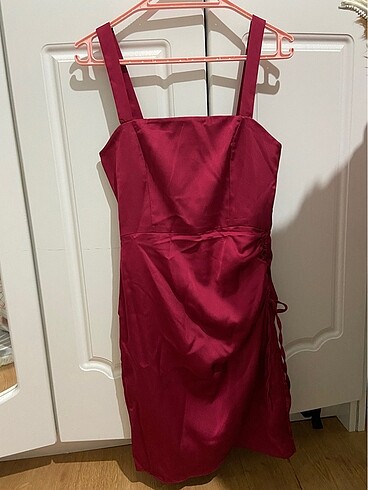 Trendyol & Milla Bordo elbise