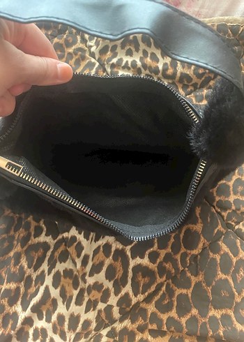 Siyah Kürklü Kadın Omuz Çantası - Görsel 2