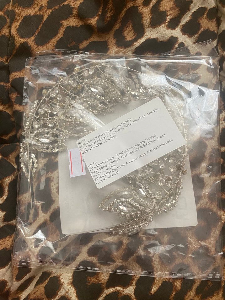 Beyaz Payetli Parlak Saç Aksesuarı - Görsel 2