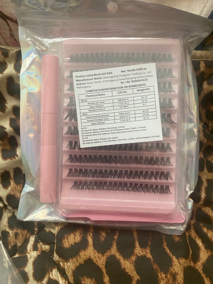 Pembe Işıltılı Takma Kirpik Seti - Görsel 2