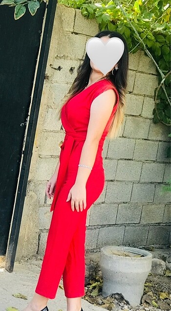 Kırmızı S beden tulum