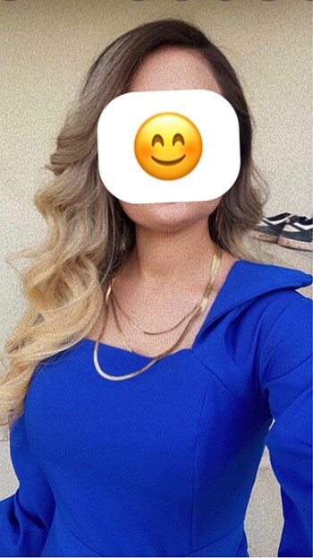 s Beden Mavi S beden elbise