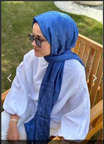 Beden D desen ipekli jakar şal/ Indigo mavi