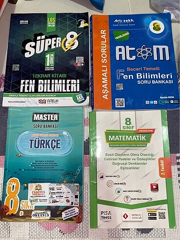  Beden 8. sınıf ve lgs çalışma kitapları