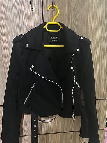 Pull&bear siyah biker ceket