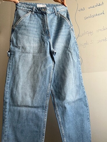 Bershka Bol Kesim Carpenter Jean Kot Pantolon