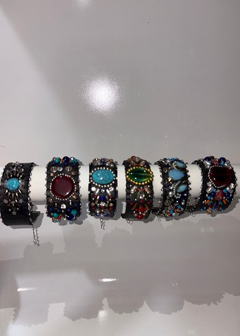 Renkli Boncuk İşlemeli Bohem Bileklikler - Görsel 2