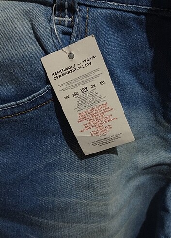 10 Yaş Beden mavi Renk Etiketli çocuk pantolon 