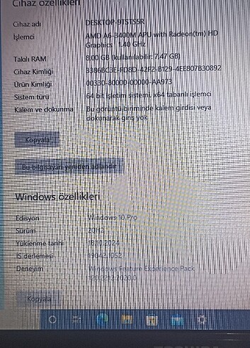  Beden Renk Toshıba L750 AMD A6-3400M 8GB Ram Kırmızı laptop