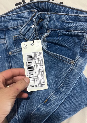 s Beden Düz Mavi Regular Fit Kadın Jean