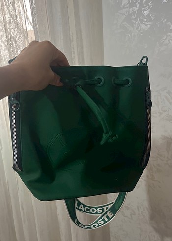 Zara Koyu Yeşil Deri Fermuarlı Kadın Çanta