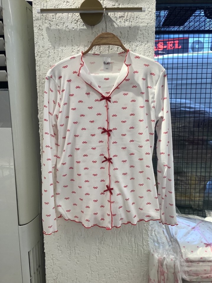 Fiyonk detay pijama takımı - Görsel 2