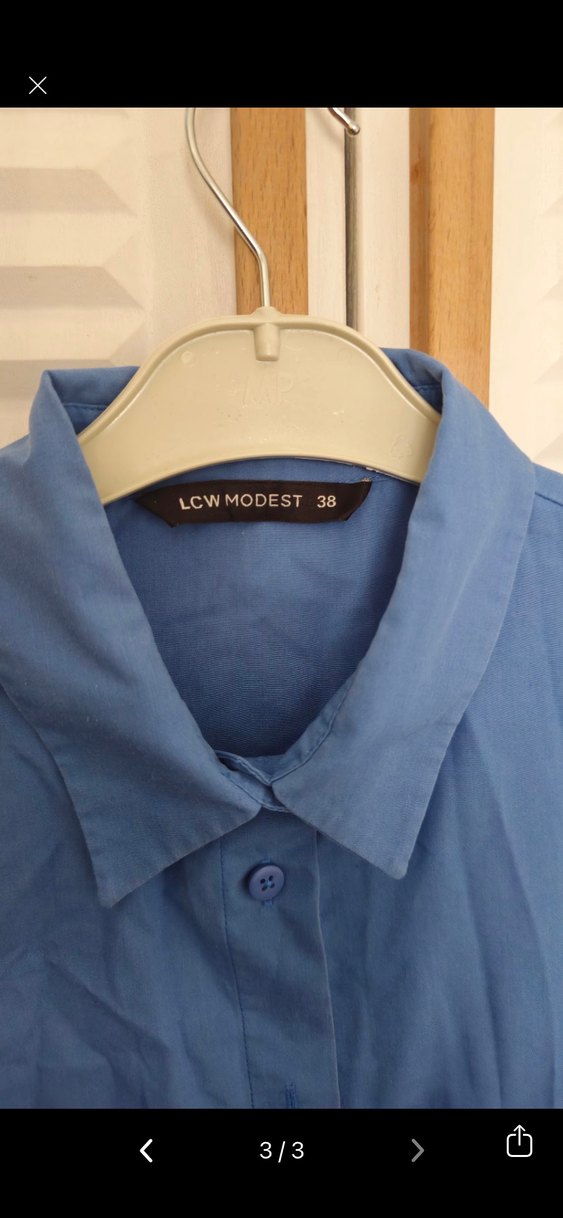 Mavi Uzun Kollu Gömlek - Görsel 2