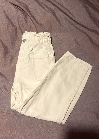 Zara Zara Bej erkek Midi Boy Bol Kesim Kot Pantolon