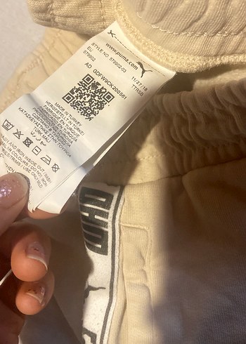 4 Yaş Beden Orjinal Bej Bağcıklı Puma Şort