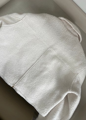 Zara beyaz buklet ceket - Görsel 4