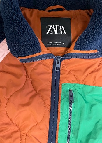 Renkli Fermuarlı Crop Kadın Ceket - Görsel 4