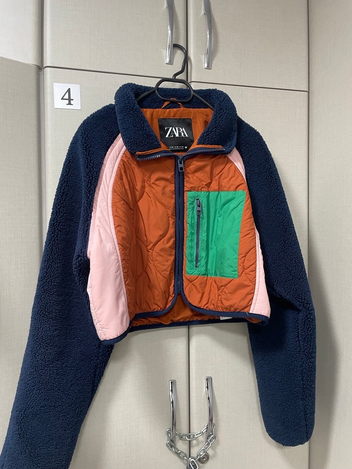 Renkli Fermuarlı Crop Kadın Ceket - Görsel 2