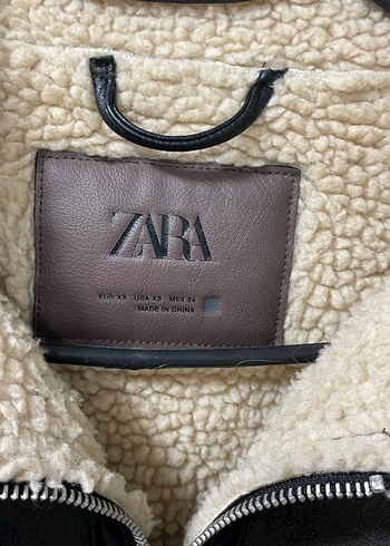 Kahverengi Deri Kısa Biker Ceket - Görsel 3