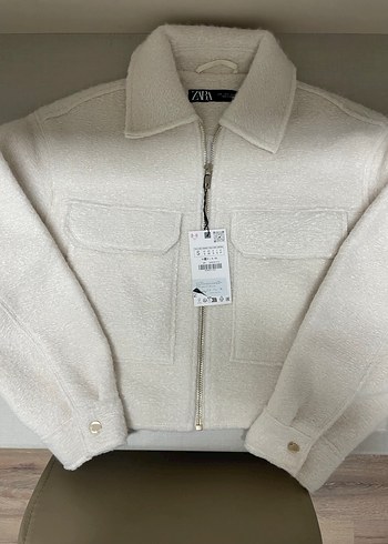 Zara beyaz buklet ceket - Görsel 2