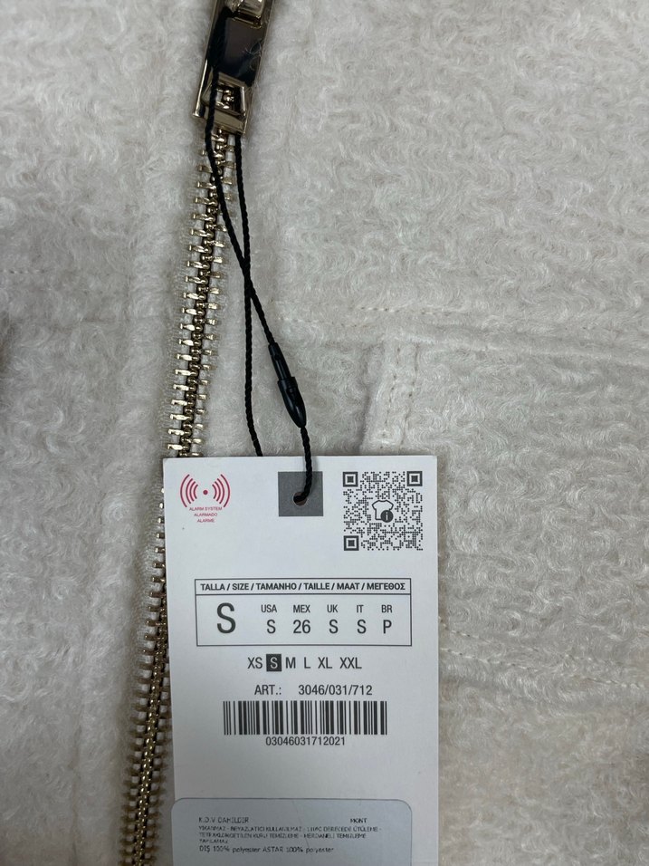 Zara beyaz buklet ceket - Görsel 5