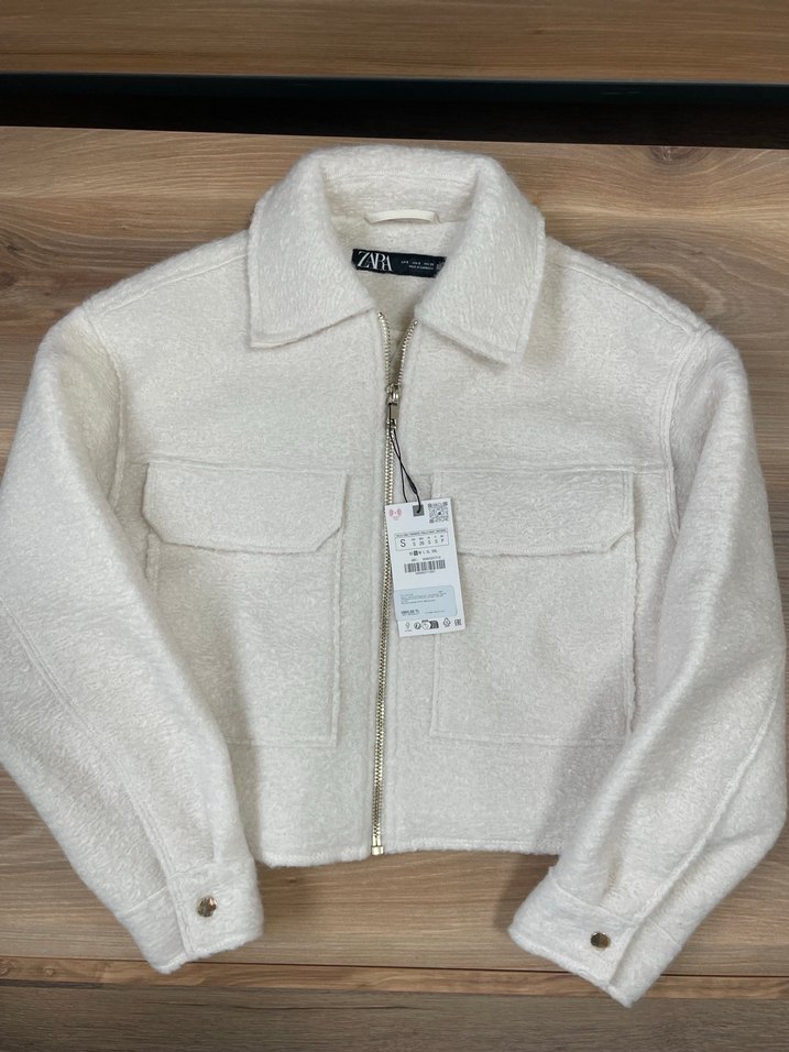 Zara beyaz buklet ceket - Görsel 3