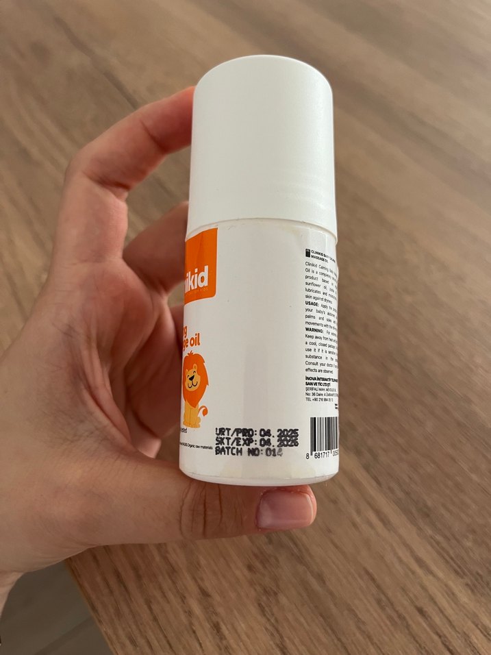 Clinikid Bebek Sakinleştirici Masaj Yağı - Görsel 3