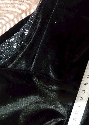 Siyah Dantel Detaylı Kadın kadife eşofman s beden ölçüleri görse - Görsel 6