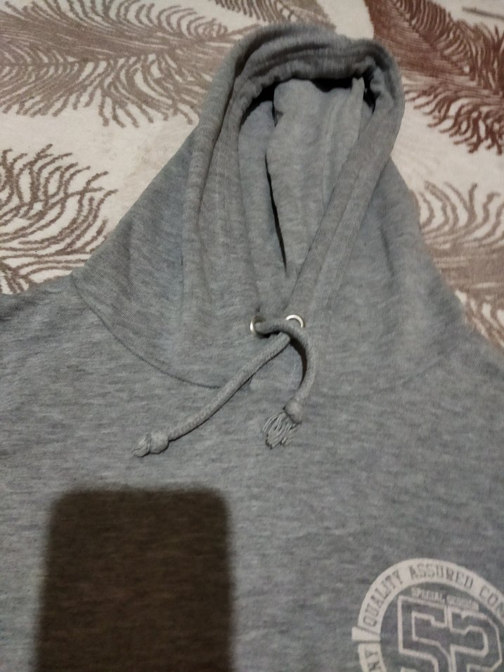 Gri Kapüşonlu Kadın Sweatshirt ölçüler görsellerde mevcut - Görsel 3