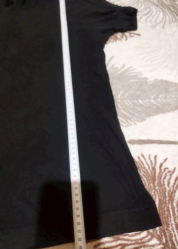 unisex Kapüşonlu Siyah Kısa Kollu Tişört ölçüler görsellerde mev - Görsel 2