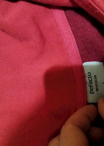 Renkli Baskılı Kırmızı unisex Sweatshirt DeFacto s beden - Görsel 3