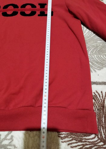 Renkli Baskılı Kırmızı unisex Sweatshirt DeFacto s beden - Görsel 5