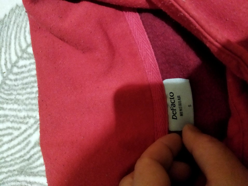 Renkli Baskılı Kırmızı unisex Sweatshirt DeFacto s beden - Görsel 3