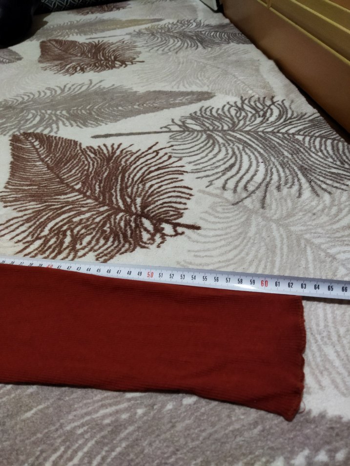 Düğmeli Uzun Kollu Kırmızı V Yaka Bluz - Görsel 5