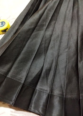 Siyah Pilili Uzun Gotik Etek 40 beden ölçüleri görselde mevcut - Görsel 2