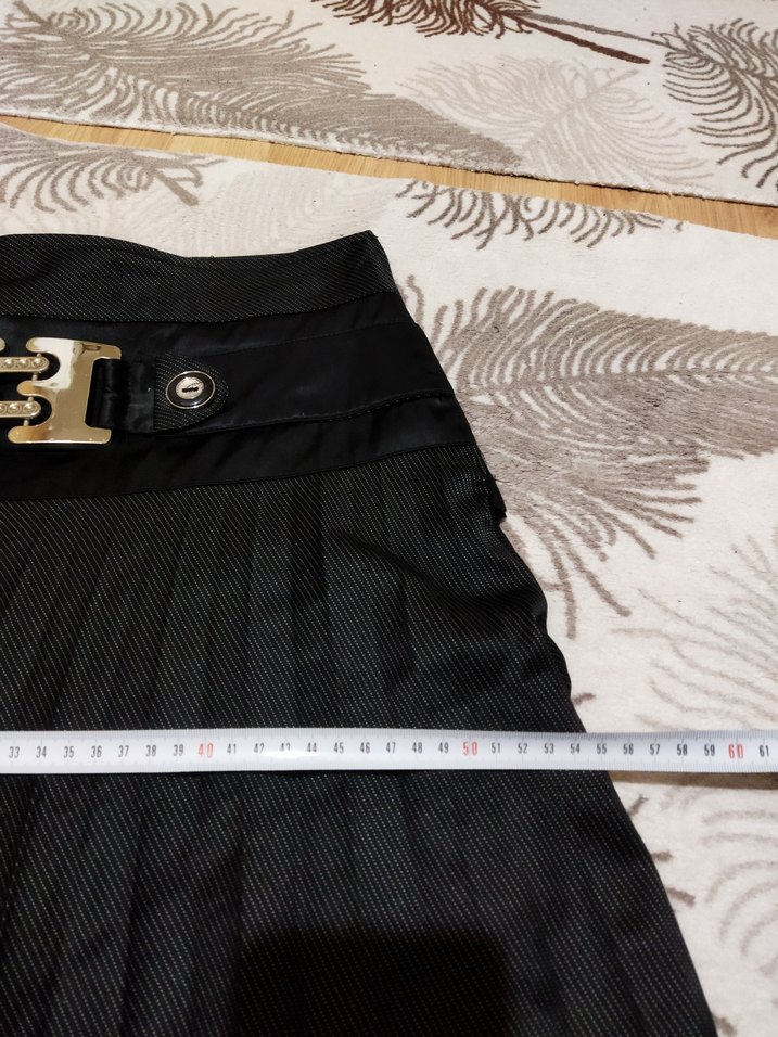 Siyah Pilili Uzun Gotik Etek 40 beden ölçüleri görselde mevcut - Görsel 4