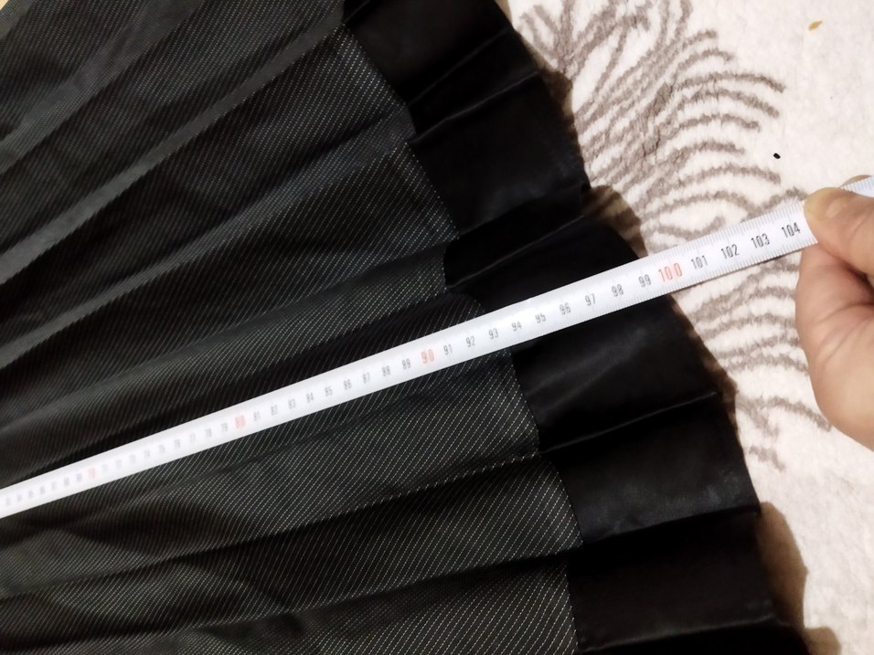 Siyah Pilili Uzun Gotik Etek 40 beden ölçüleri görselde mevcut - Görsel 3