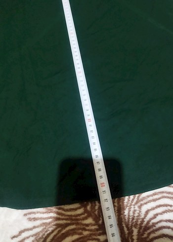 Düğmeli Yeşil Uzun Kadın Etek ölçüler görsellerde mevcut 42 bede - Görsel 2