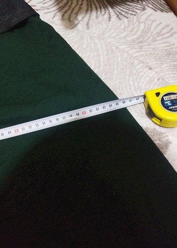 Düğmeli Yeşil Uzun Kadın Etek ölçüler görsellerde mevcut 42 bede - Görsel 5