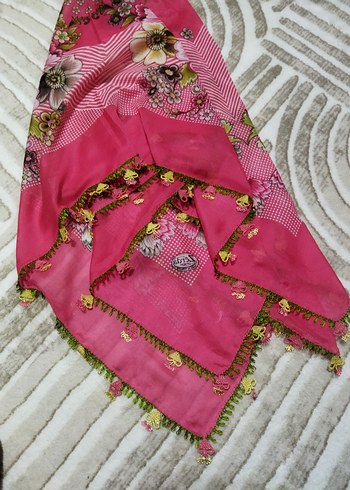 iğne oyası 2 adet aynı yazma ve oya yapılıdır - Görsel 7