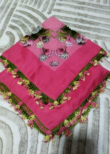 iğne oyası 2 adet aynı yazma ve oya yapılıdır - Görsel 8