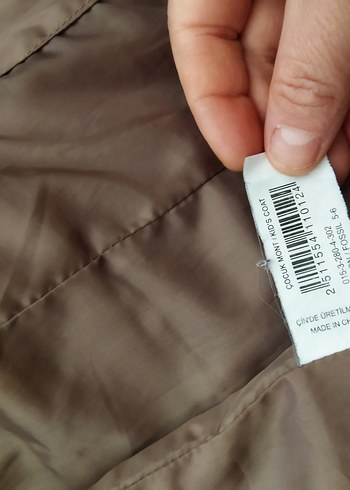 Düğmeli Kahverengi erkek çocuk 5 6 yaş  Ceket - Görsel 6