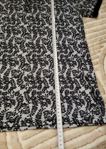 Gri Desenli Kısa Kollu Polo Tişört L beden - Görsel 4