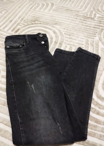 Düğmeli Siyah Erkek Kot Pantolon ölçüleri görselde mevcut az ku - Görsel 10
