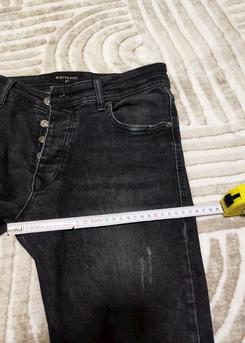 Düğmeli Siyah Erkek Kot Pantolon ölçüleri görselde mevcut az ku - Görsel 4