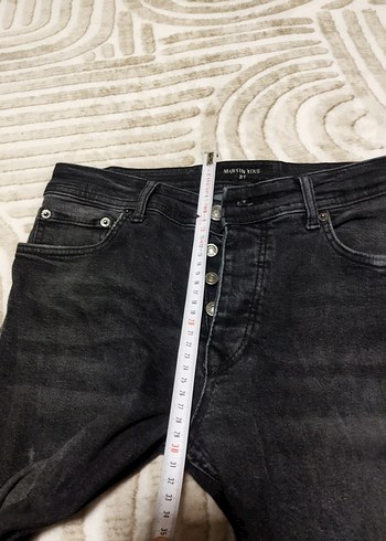 Düğmeli Siyah Erkek Kot Pantolon ölçüleri görselde mevcut az ku - Görsel 7