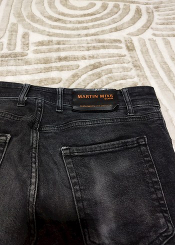 Düğmeli Siyah Erkek Kot Pantolon ölçüleri görselde mevcut az ku - Görsel 8